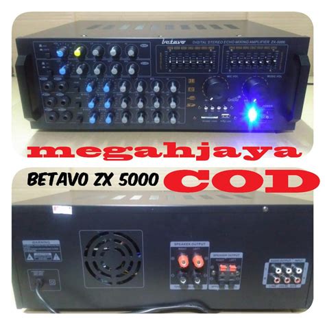 Jual POWER AMPLIFIER MIXING BETAVO ZX 5000 AMPLI MIXER KARAOKE MUSIC