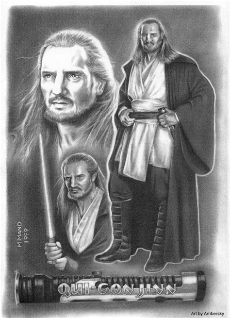 Qui Gon Jinn Collage By Enednoviel On Deviantart