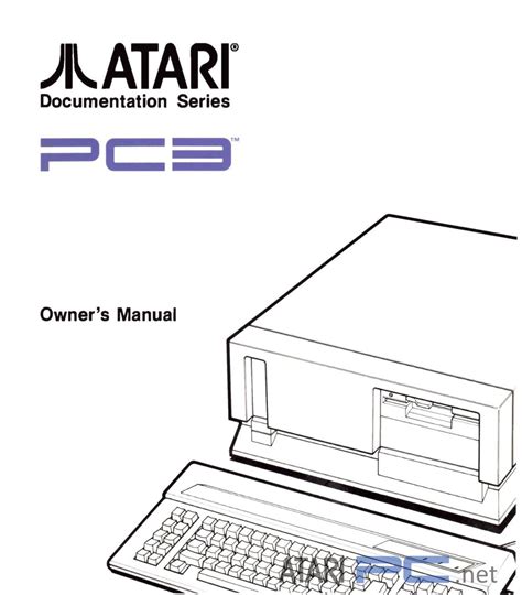 Atari Pc3 Owners Manual English Atari Pc Ibm Pc Compatible Pcx