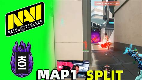 Lower Final Navi Vs KOI Map1 SPLIT HIGHLIGHTS VCT LCQ VALORANT