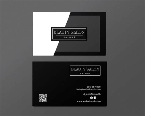 Carte Visite Noir Blanc PSD 13 000 modèles PSD gratuits de haute