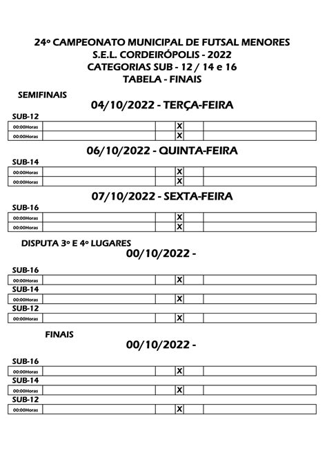 Campeonato Municipal De Futsal Menores Est De Volta Em Cordeir Polis