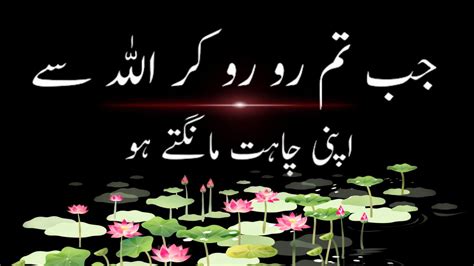 Quotes About Allah And His Mercyjab Ap Ro Ro Kar Allah Sa Apni Chahat Mangty Hoquotes About