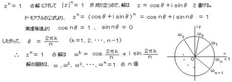 代数学の基本定理 ・・・ 任意の 複素数係数 の N次の代数方程式