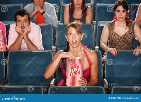 Surprised Audience In Theater Royalty Free Stock Image - Image: 23577006