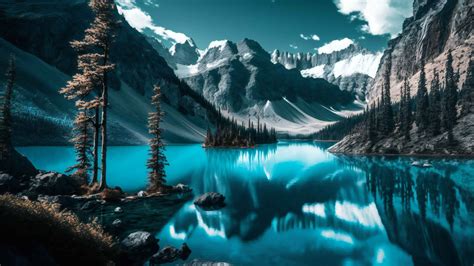 Wallpaper Blue Lake 2 By Fiulo On Deviantart