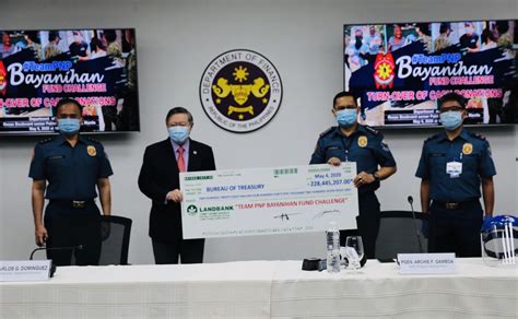 PNP Chief Archie Gamboa On Twitter We Turned Over Today The Amount Of