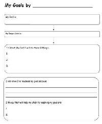 Goal Setting For Student Athletes Worksheet