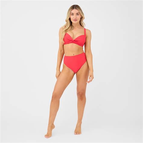 Be You High Waist High Leg Bikini Bottoms Womens Brazilian Bikini Bottoms Sportsdirect