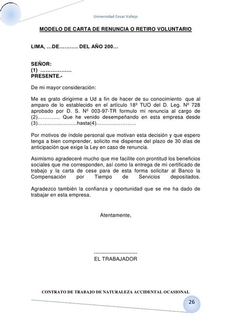 13 Modelo Carta Terminacion Contrato Laboral Modelo Carta Terminacion Contrato Laboral 