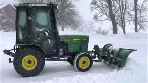 Snow Removal John Deere 955 Youtube