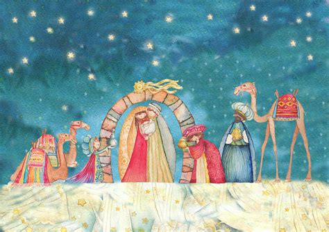 Watercolor Nativity Scene at PaintingValley.com | Explore collection of ...