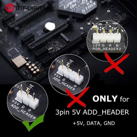 Bande Led V Data Gnd Cm Connecteur Sm Jst Cm Broches Pour Pc