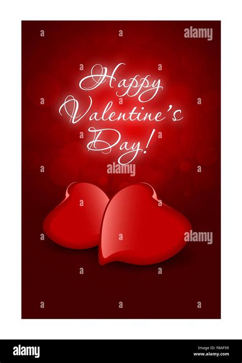 Valentines Day Greeting Card Stock Vector Image And Art Alamy