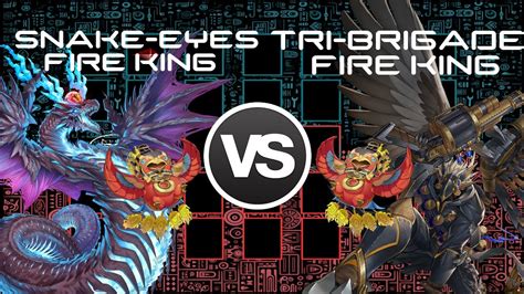 Snake Eyes Fire King Vs Tri Brigade Fire King Locals Round Card