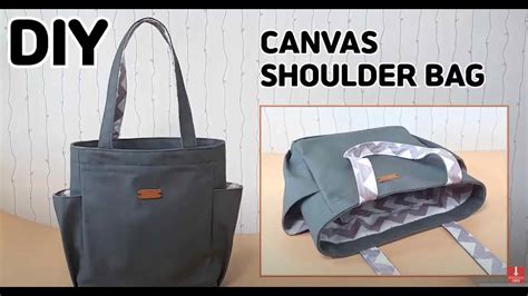 How to make an eco friendly bag with side pockets DIY SAC D ÉPAULE EN