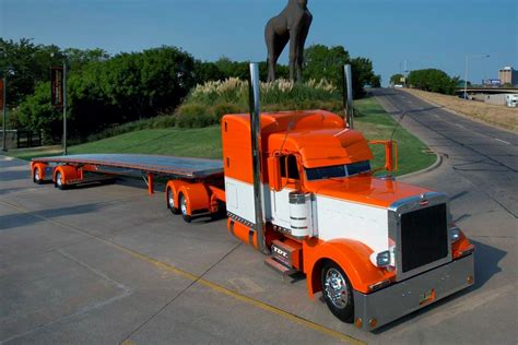 Semitrckn: Photo | flat bed | Peterbilt trucks, Peterbilt, Big trucks