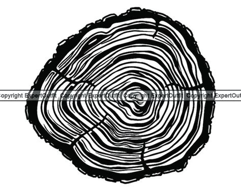 Tree Slice Slab Trunk Stump Svg Lumber Svg Lumberjack Cutting File