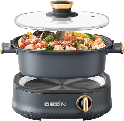 Amazon Dezin Electric Shabu Shabu Pot With Removable Pot 3L Non