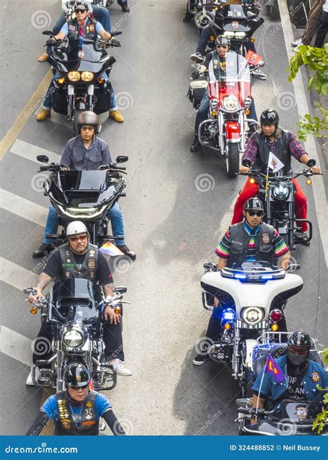 Bangkok Pride Festival Bikers Prepare To Ride Through The Siam