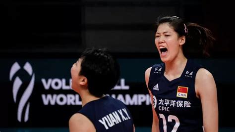 Very Happy The Chinese Womens Volleyball Team Swept The Japanese Women