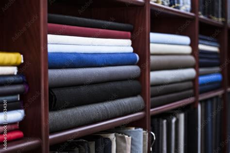 Many types of fine cloth Stock Photo | Adobe Stock