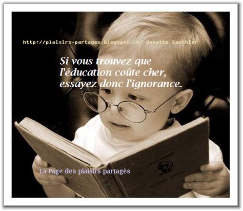 La Page Des Plaisirs Partag S Citation Sur L Ducation