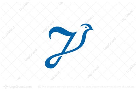 Letter J Bird Logo