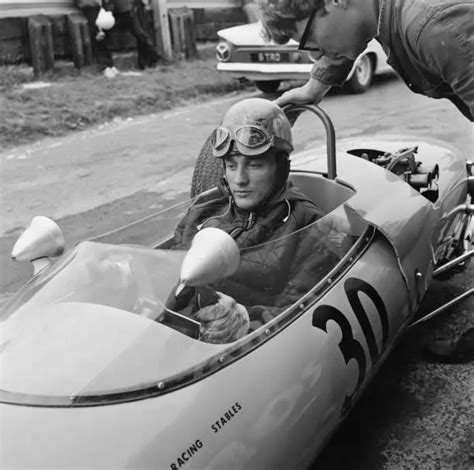 English Racing Driver And Motorcycle Road Racer Bill Ivy Training A
