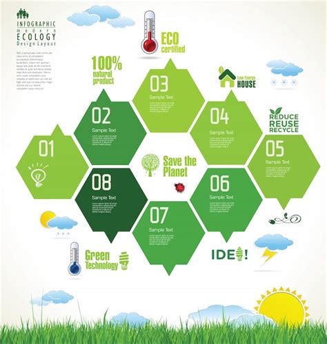 Premium Vector Nature Infographic