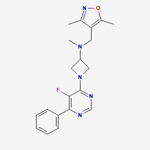 N 3 5 Dimethyl 1 2 Oxazol 4 Yl Methyl 1 5 Fluoro 6 Phenylpyrimidin