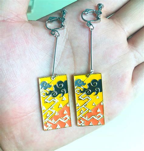 Shop Tanjiro Hanafuda Earrings • The Green Crystal