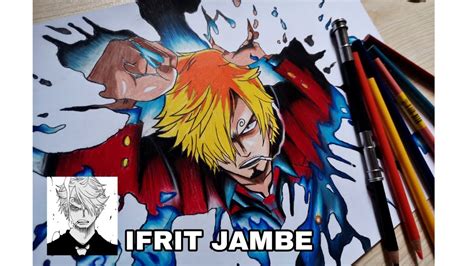 Drawing Sanji Ifrit Jambe Onepiece Art Anime Youtube