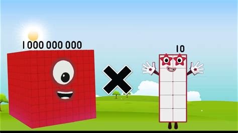 Multiplication Of Numberblocks Big Numbers Multiply Giant Numbers Pt 02 Youtube