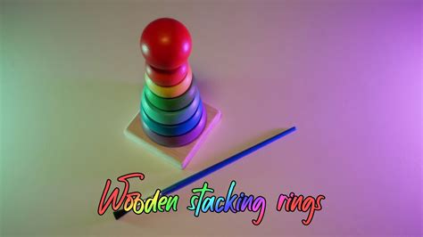 Wooden Stacking Rings Asmr Crinkles Wooden Noises Tapping