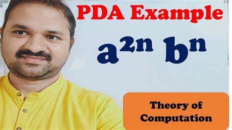 Construct PDA For The Language L A 2n B N Pushdown Automata TOC