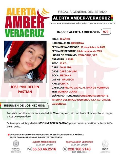 Activan Alerta Amber Por Desaparici N De Joven De A Os En Veracruz