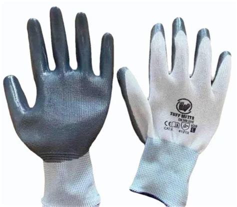 Grey And White Industrial Nitrile Coated Hand Gloves At Rs 23 Pair In Pune