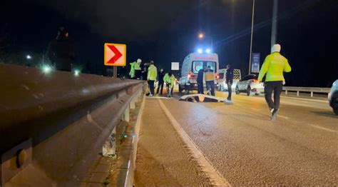 Bursada Feci Kaza Motosiklet S R C S Iddetli R Zgarda Savrulup