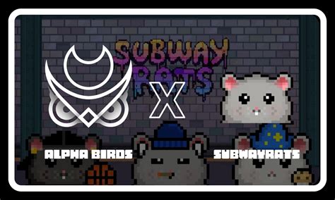 Alpha Birds On Twitter Alpha Birds X SubwayRats 2x