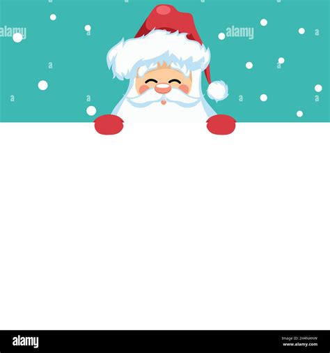 Merry Christmas Card Design With Santa Claus For Dedication Stock