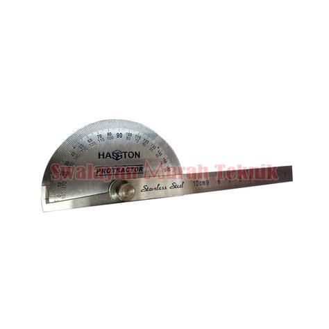 Hasston Alat Ukur Sudut Penggaris Busur Derajat Protractor