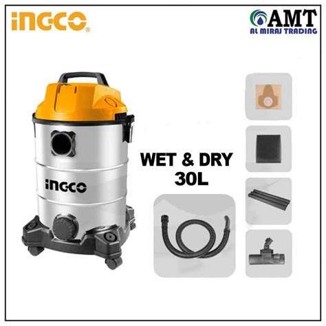 INGCO Wet Dry Vacuum Cleaner 30L VC13301