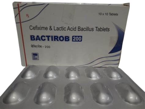 200 Mg Cefixime And Lactic Acid Bacillus Tablet 10 X 10 Tablets