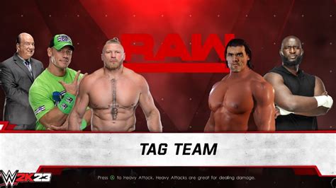 Full Match Brock Lesnar John Cena Vs Great Khali Omos Tag Team