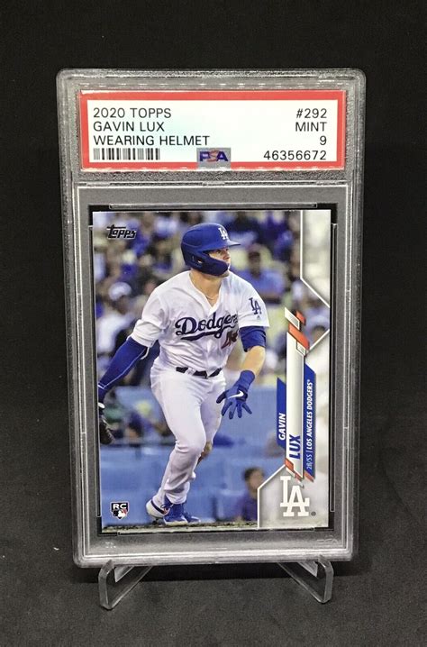 2020 Topps Gavin Lux Rookie Card RC 292 PSA 9 MINT Dodgers EBay