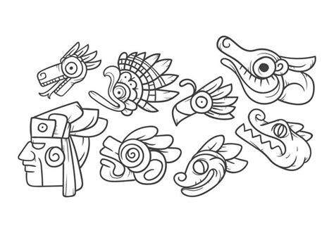 Free Mayan Animal Symbol Vector 120878 Vector Art at Vecteezy