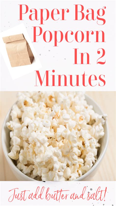 Simple Paperbag Popcorn