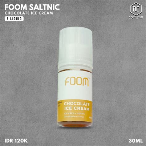 Promo Foom Chocolate Ice Cream Salt Nic 30ML By Foom Lab Global Kota