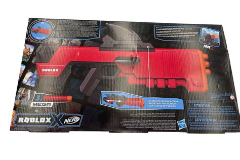 NERF ROBLOX Mm2 Shark Seeker Dart Blaster Shark Fin Priming With 3 Mega